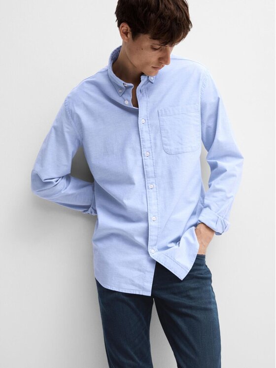 Selected Selected Camicia 16077359_lightblue Turchese Regular Fit