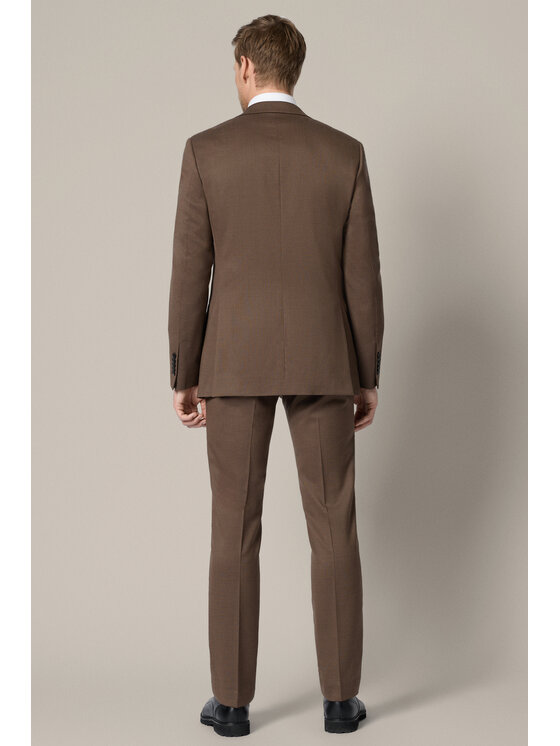 Lancerto Lancerto Garnitur Pontevedra GA073126000013 Brązowy Slim Fit