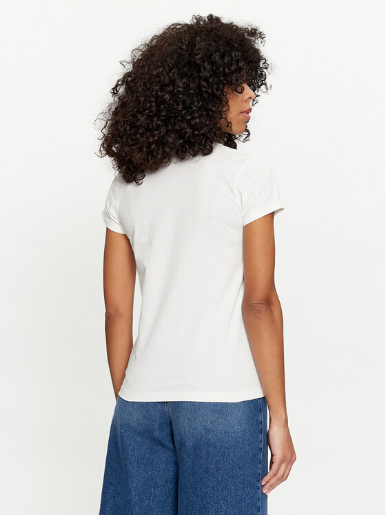 TWINSET TWINSET Tričko 241TT2411 Biela Regular Fit