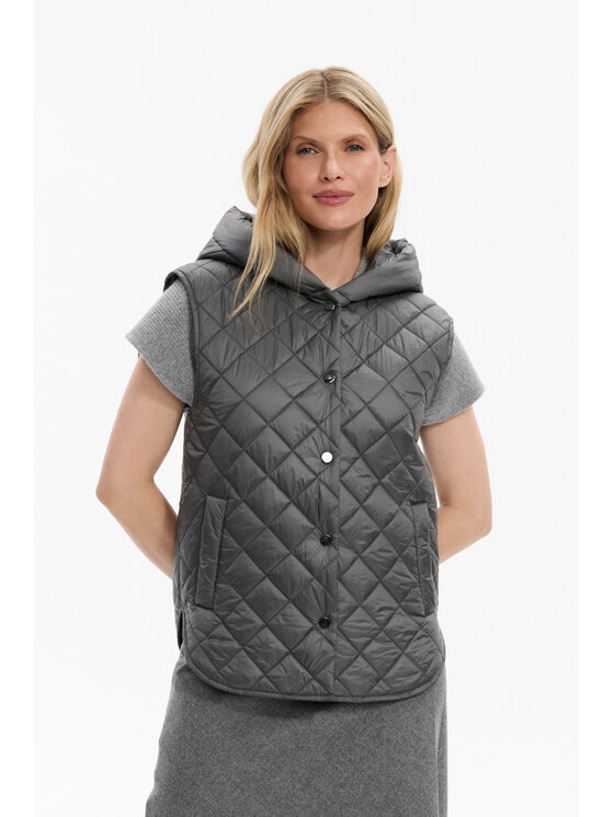 Deni Cler Milano Deni Cler Milano Kurtka przejściowa T-DC-9082-F5-90-80-1 Szary Regular Fit