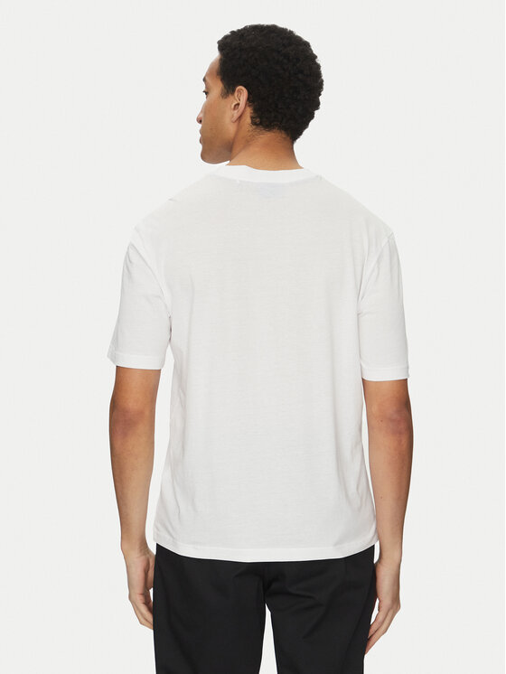 HUGO HUGO T-krekls Nugibol 50542932 Balts Regular Fit