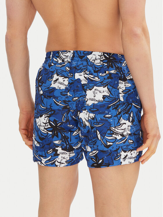 BOSS BOSS Pantaloni scurți pentru înot Willow 50539931 Albastru Regular Fit