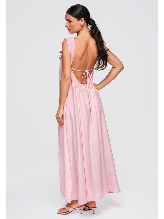 Ombre Ombre Sukienka letnia OW-DLR-E0014 Różowy Loose Fit