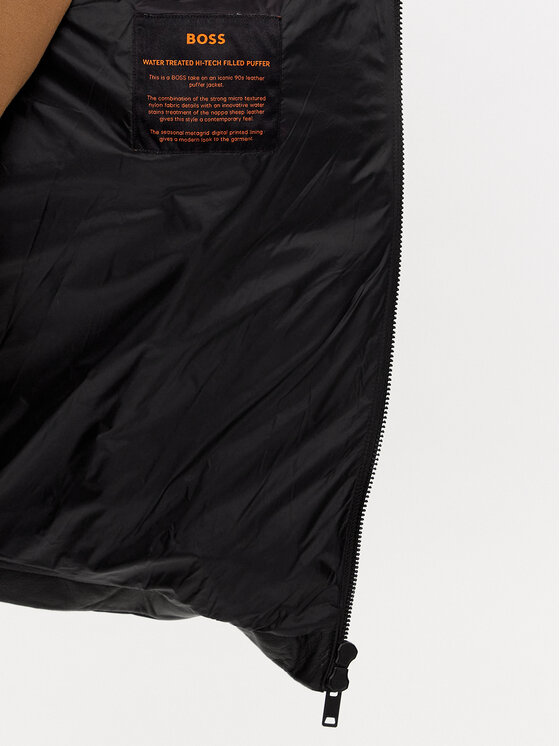 BOSS Boss Lederjacke Joholo 50498488 Schwarz Relaxed Fit