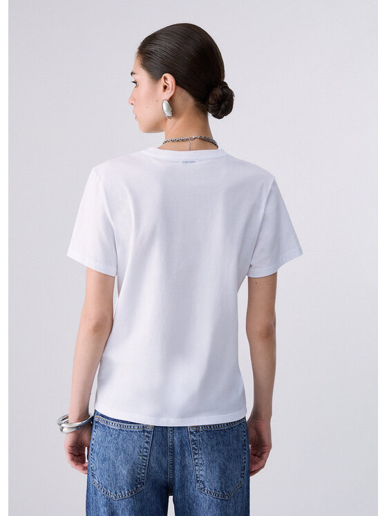 Liu Jo Liu Jo T-shirt WF6441JS904L9550 Bianco Regular Fit