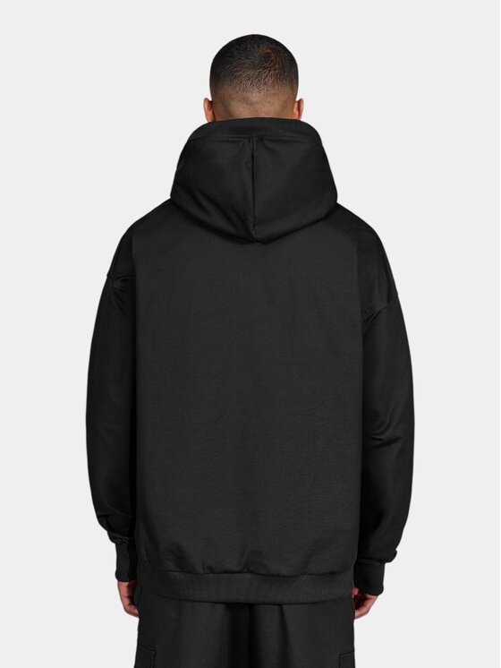 MADE BY SOCIETY MADE BY SOCIETY Kurtka anorak Slim Fit Shadow Fold - H18002 Czarny Basic Fit