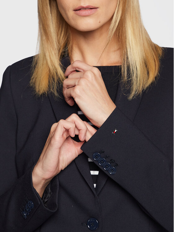 Tommy Hilfiger Tommy Hilfiger Suknjič Punto WW0WW37615 Mornarsko modra Regular Fit