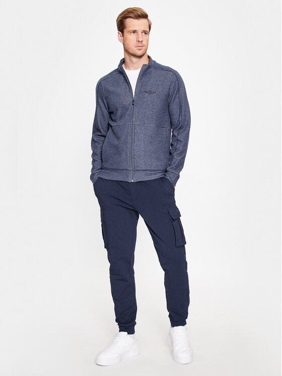 Aeronautica Militare Aeronautica Militare Kardigán 232FE1811F515 Sötétkék Regular Fit