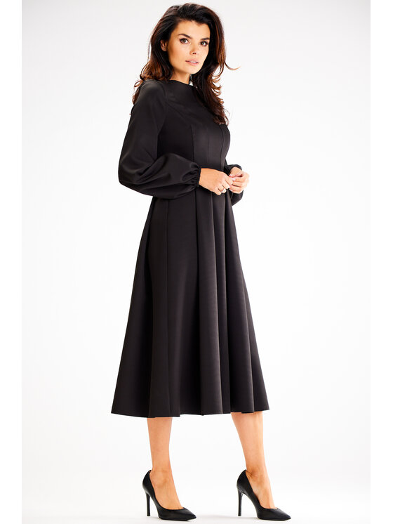 Awama Awama Vestito da giorno A595 Nero Basic Fit