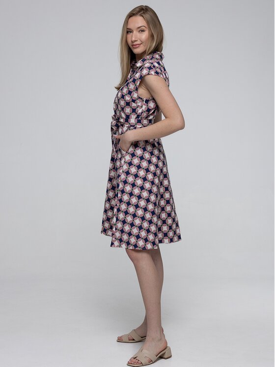 Perso Perso Letní šaty RBE265381F Růžová Regular Fit