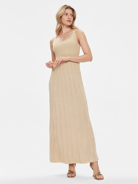 MICHAEL Michael Kors MICHAEL Michael Kors Rochie tricotată MR4822IAFB Auriu Regular Fit