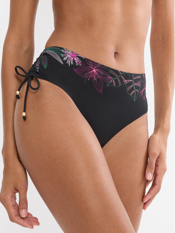Triumph Triumph Bikini alsó Summer Tropics Midi 10226523 Fekete