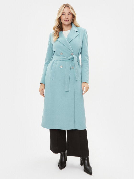 Rinascimento Rinascimento Prehodni plašč CFC0115132003 Turkizna Regular Fit