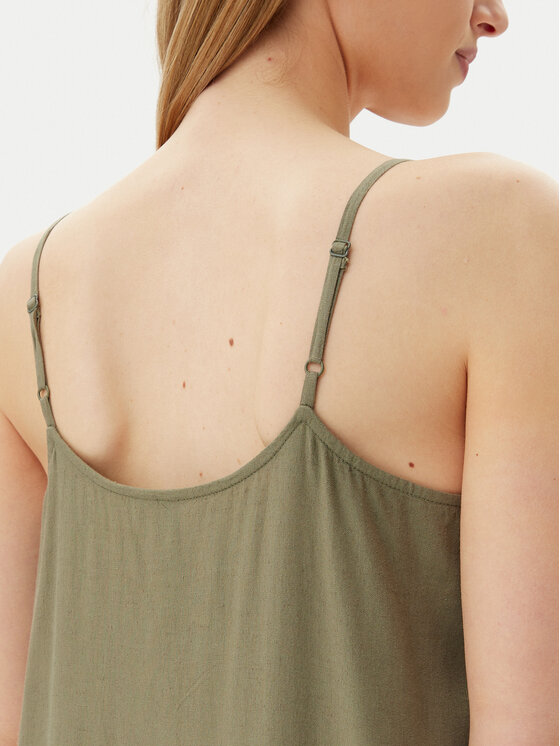 Pieces Pieces Лятна рокля Pia 17151884 Зелен Loose Fit
