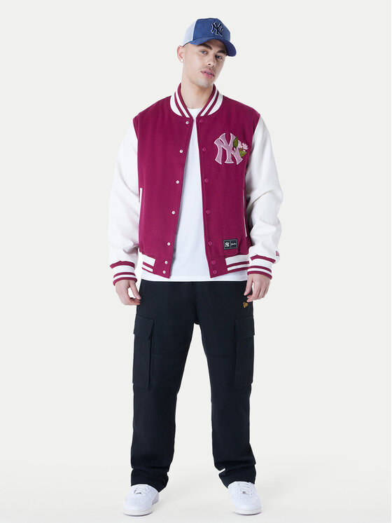 New Era New Era Bomber Yankees MLB Floral 60596333 Tamnocrvena Regular Fit