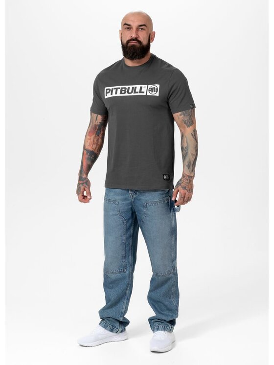 PITBULL PITBULL T-Shirt Koszulka Szary Regular Fit