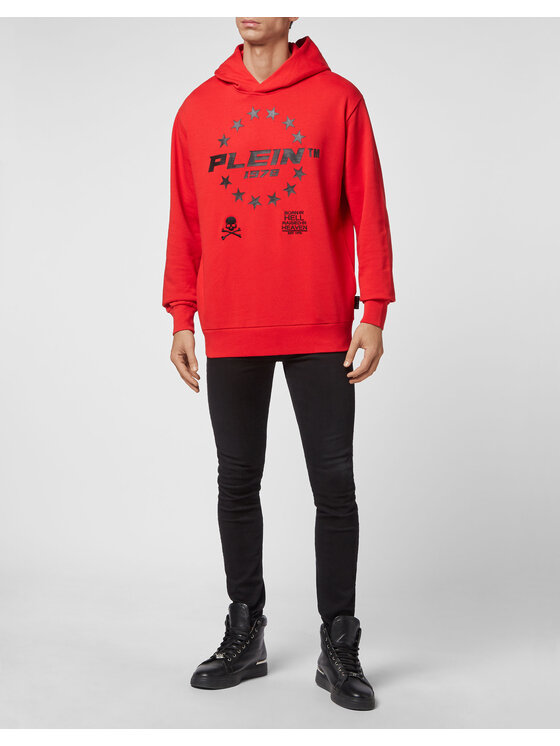 PHILIPP PLEIN PHILIPP PLEIN Bluza 3021 Czerwony Regular Fit