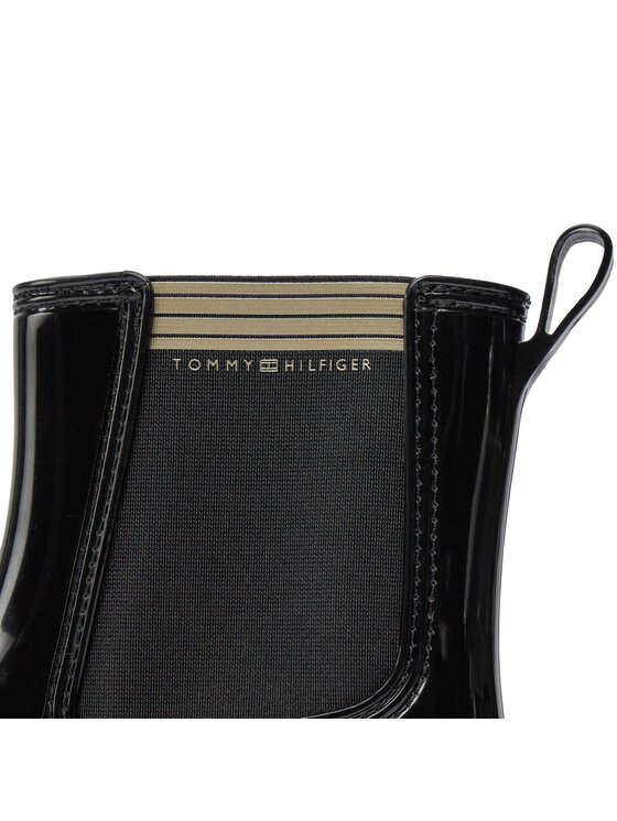 Tommy Hilfiger Tommy Hilfiger Kalosze Essential Tommy Rainboot FW0FW07760 Czarny