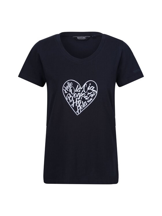 Regatta Regatta T-Shirt RG10269 Granatowy Short Fit