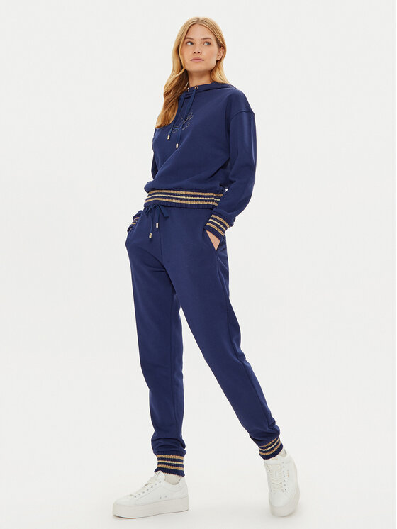 Luisa Spagnoli Luisa Spagnoli Teplákové kalhoty Olvia 541459 Tmavomodrá Regular Fit