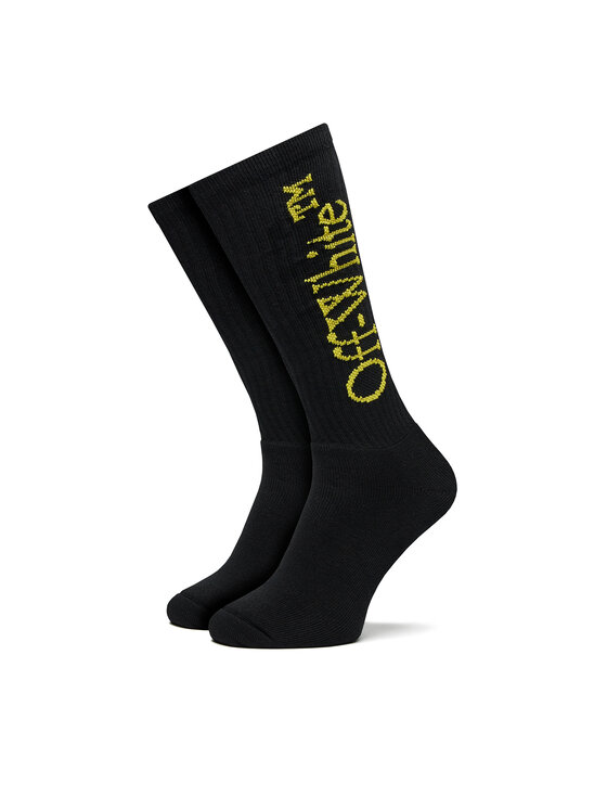 Off White Chaussettes hautes homme OMRA075S23KNI0011018 Noir Modivo