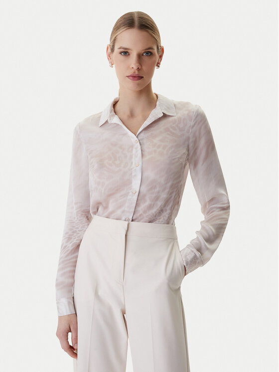 Guess Guess Сорочка W6RH73 WDW82 Бежевий Regular Fit