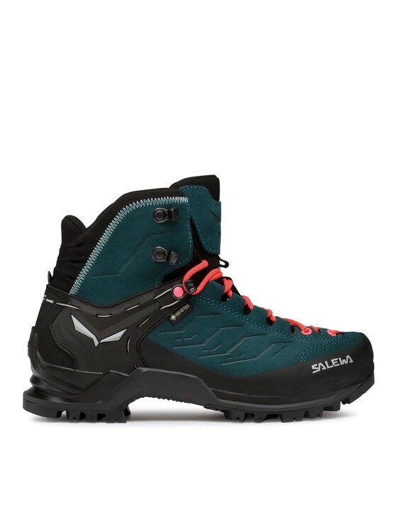 salewa chaussures de trekking ws mtn trainer mid gtx gore-tex 63459 8550 bleu