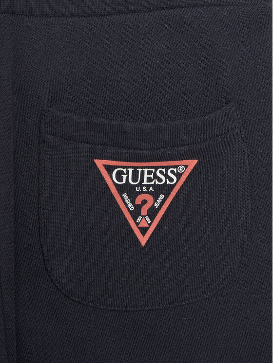 Guess Guess Szorty materiałowe L93Q25 KAUG0 Granatowy Regular Fit