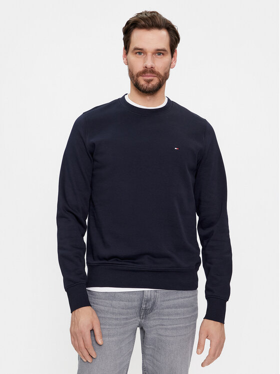 Tommy Hilfiger Tommy Hilfiger Džemperis Flag Logo MW0MW32735 Tamsiai mėlyna Regular Fit