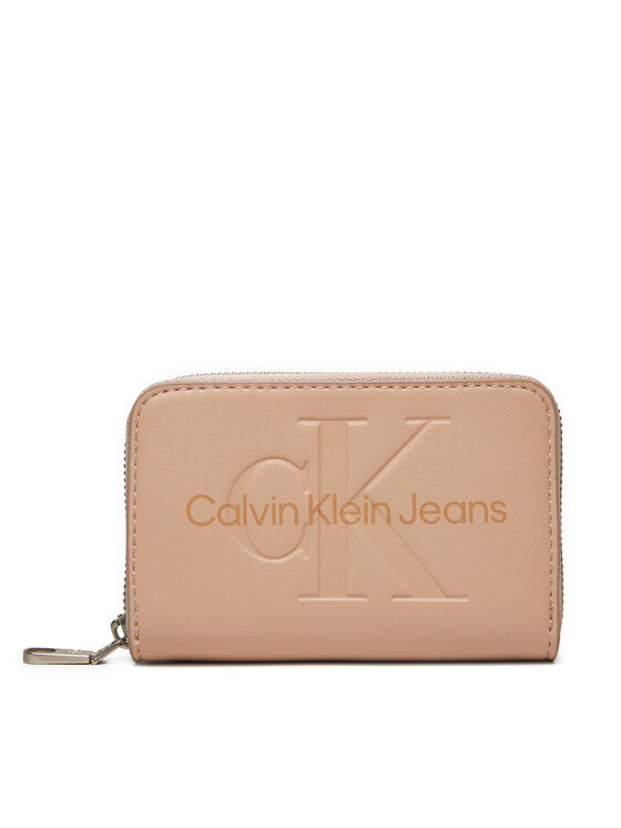 Calvin Klein Jeans Portafoglio piccolo da donna Zip Around Mono K60K612255 Multicolore, taglia : 00