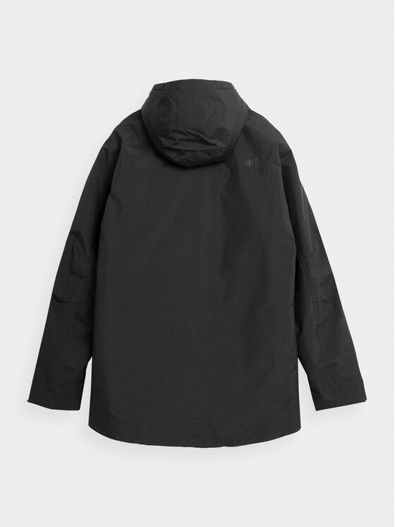 4F 4F Parka 4FAW23TTJAM302 Črna Regular Fit