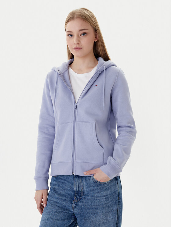 Tommy Jeans Tommy Jeans Džemperis ar kapuci Flag DW0DW19729 Zils Regular Fit