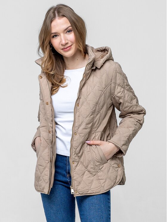 Perso Perso Bunda pro přechodné období BLE268018F Béžová Regular Fit