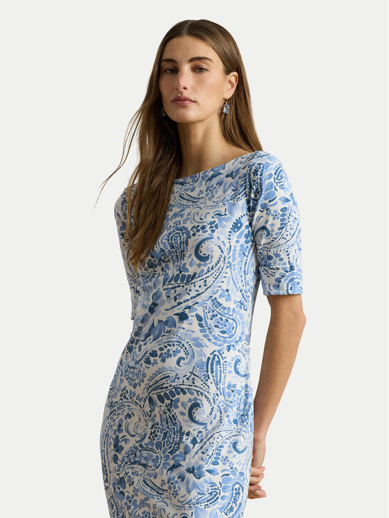 LAUREN RALPH LAUREN LAUREN RALPH LAUREN Kasdieninė suknelė 200B22023001 Šviesiai mėlyna Slim Fit