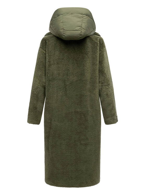 Navahoo Navahoo Kurtka zimowa Teddyzauber Zielony Regular Fit