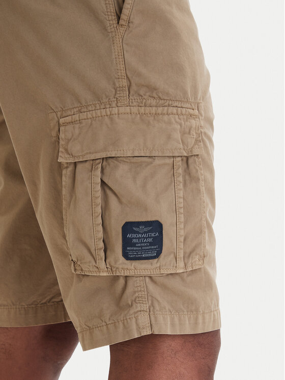 Aeronautica Militare Aeronautica Militare Sportshorts 261BE0066UCT01122 Beige Regular Fit