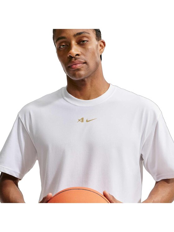 Nike Nike T-Shirt AW U NK DF AJA AIRBRUSH TEE Biały Regular Fit