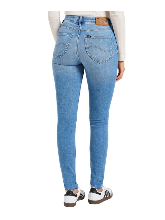 Lee Lee Jeansy 112355541 Niebieski Skinny Fit