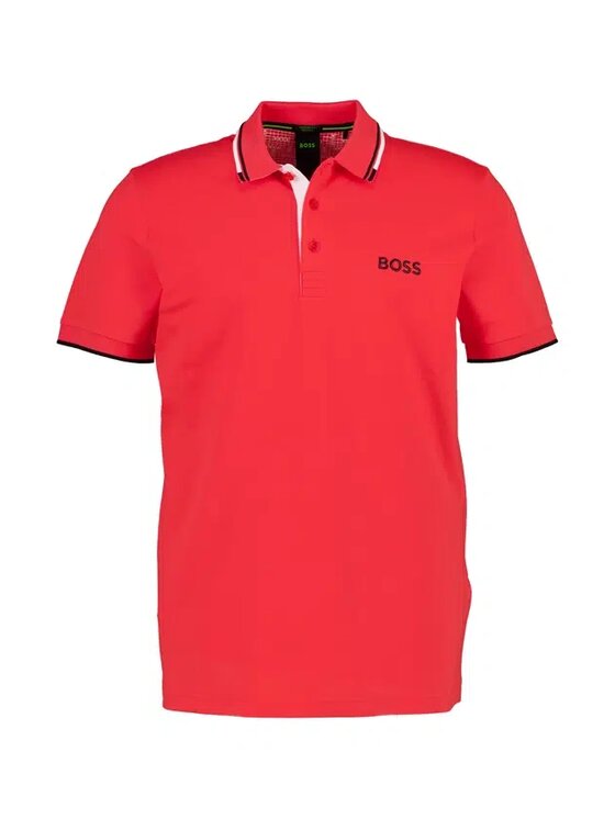 BOSS BOSS Polo 50469102-641 Czerwony Regular Fit