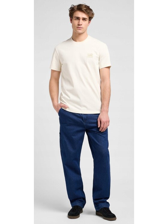 Lee Lee T-Shirt Workwear Essential Tee Biały Relaxed Fit