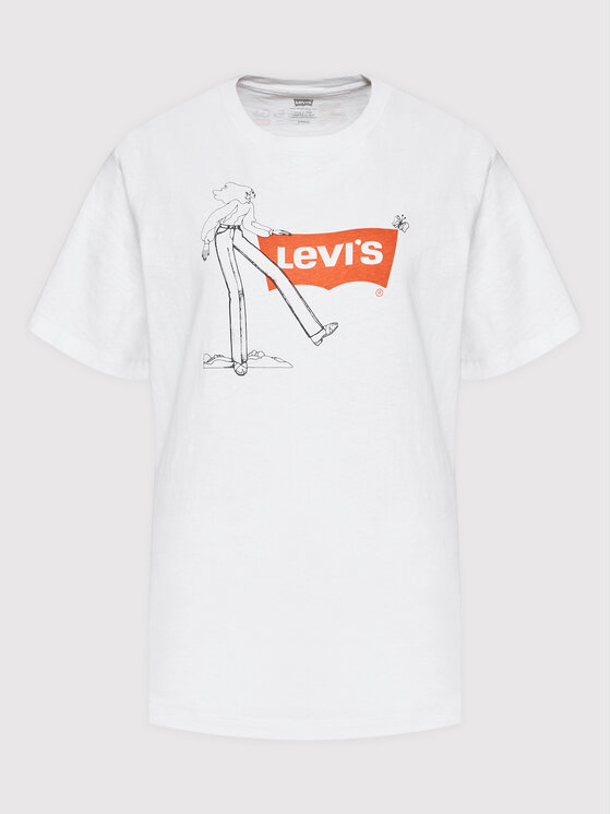 Levi's® Levi's® T-Shirt Graphic Jet A0345-0032 Weiß Loose Fit