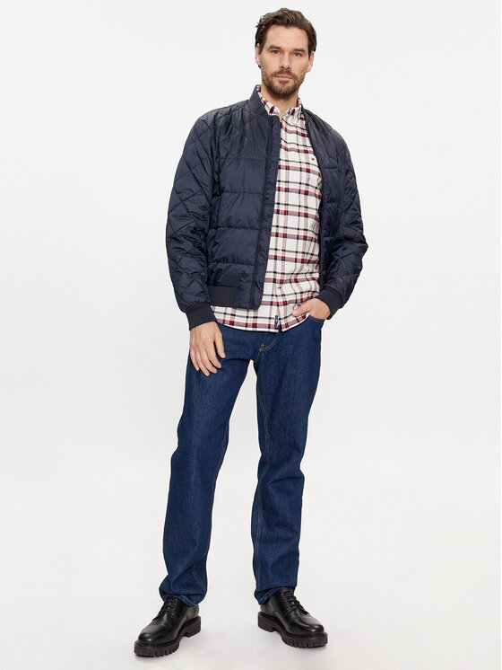 Tommy Hilfiger Tommy Hilfiger Košile Small Global Stripe MW0MW31745 Béžová Regular Fit