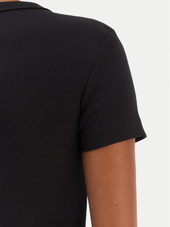 Guess Guess T-shirt W6RI22 KA0H1 Crna Slim Fit