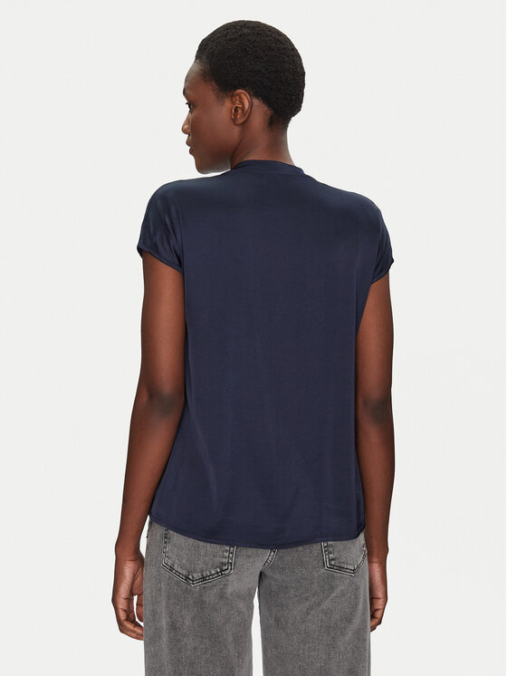 ViCOLO ViCOLO Blúzka TD0009 Tmavomodrá Relaxed Fit