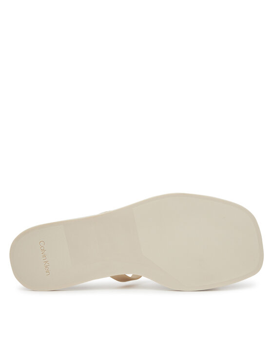 Calvin Klein Calvin Klein Şlapi Double Bar Slide - Jelly HW0HW02417 Écru