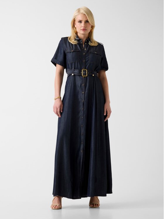 Marciano Guess Marciano Guess Srajčna obleka G6GK60 D1056 Mornarsko modra Classic Fit