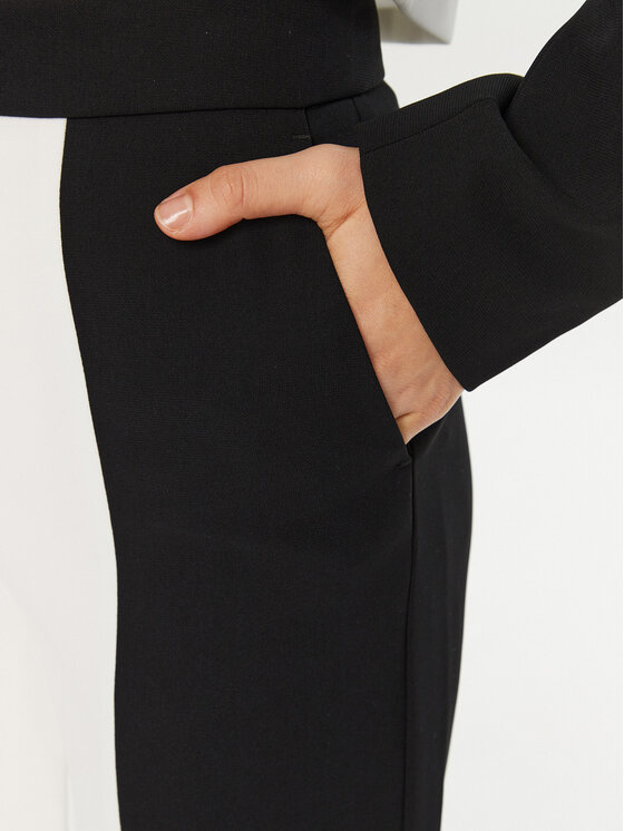 KARL LAGERFELD KARL LAGERFELD Pantaloni din material A1W10125 Alb Slim Fit