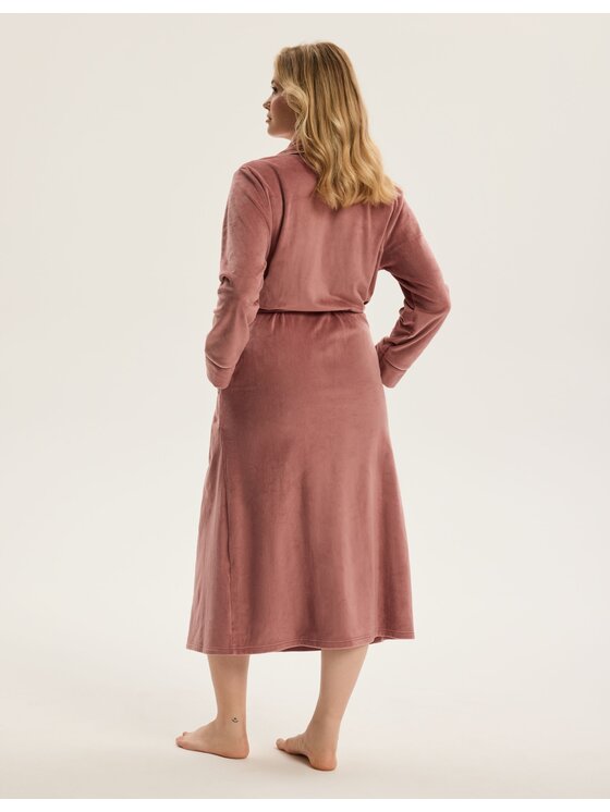Esotiq Esotiq Szlafrok 44039 Różowy Regular Fit