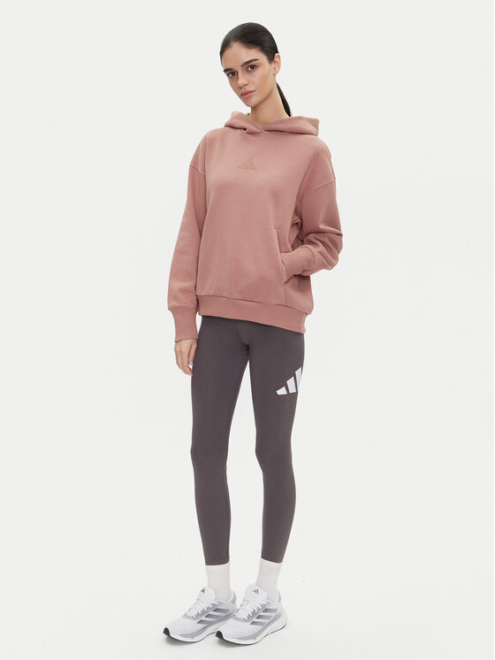 adidas adidas Majica dugih rukava ALL SZN Fleece JD4669 Ružičasta Loose Fit