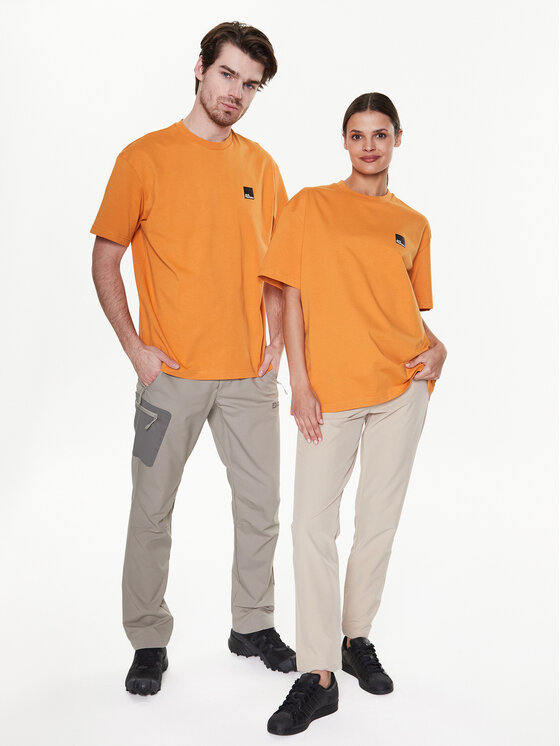 Jack Wolfskin Jack Wolfskin Treniņkrekls Unisex Eschenheimer 1809091 Oranžs Regular Fit